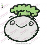 Turnip Vegetable Embroidery Design 03